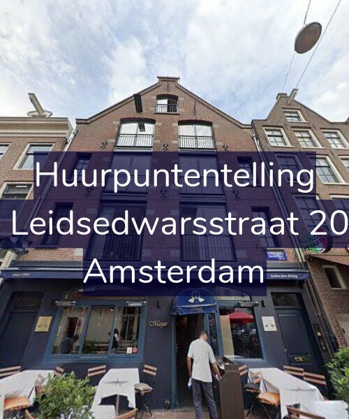 Foto gevel Huurpuntentelling voor Korte Leidsedwarsstraat 203-2A, Amsterdam