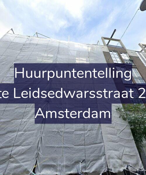 Foto gevel Huurpuntentelling voor Korte Leidsedwarsstraat 27-A, Amsterdam