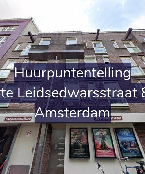 Foto gevel Huurpuntentelling voor Korte Leidsedwarsstraat 8-A, Amsterdam