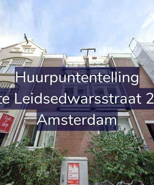 Foto gevel Huurpuntentelling voor Korte Leidsedwarsstraat 21-B, Amsterdam