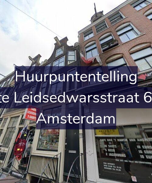 Foto gevel Huurpuntentelling voor Korte Leidsedwarsstraat 68-A, Amsterdam