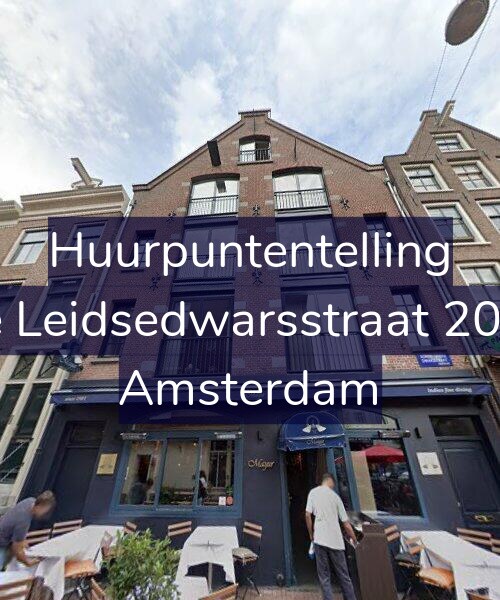 Foto gevel Huurpuntentelling voor Korte Leidsedwarsstraat 203-2B, Amsterdam