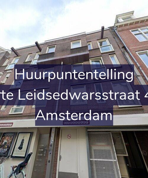 Foto gevel Huurpuntentelling voor Korte Leidsedwarsstraat 4-A, Amsterdam
