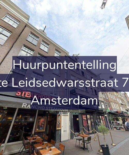 Foto gevel Huurpuntentelling voor Korte Leidsedwarsstraat 75-A, Amsterdam