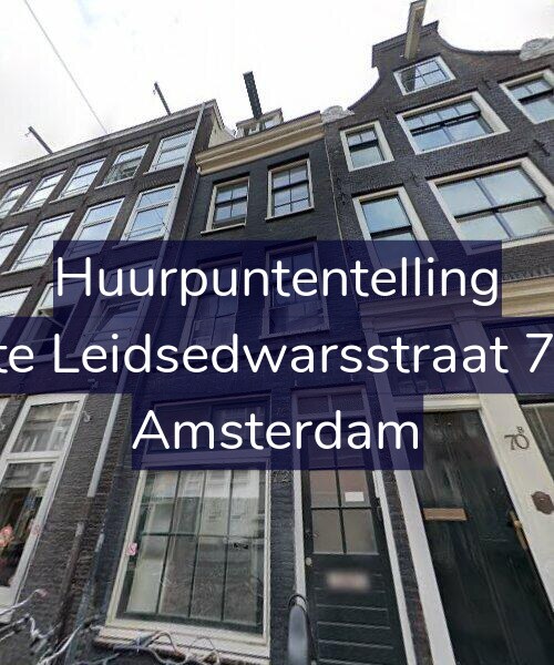 Foto gevel Huurpuntentelling voor Korte Leidsedwarsstraat 72-B, Amsterdam