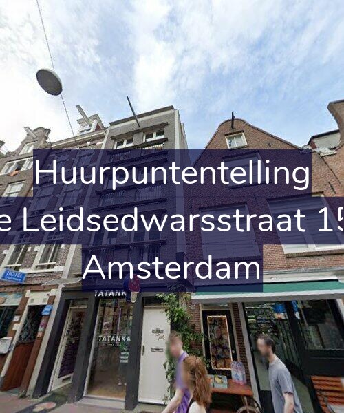 Foto gevel Huurpuntentelling voor Korte Leidsedwarsstraat 151-B, Amsterdam