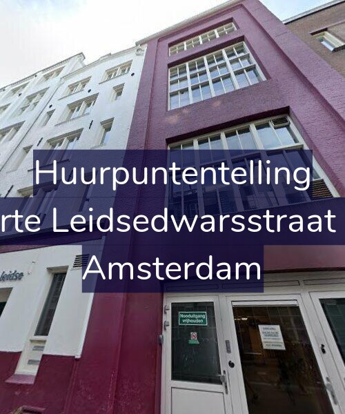 Foto gevel Huurpuntentelling voor Korte Leidsedwarsstraat 12, Amsterdam