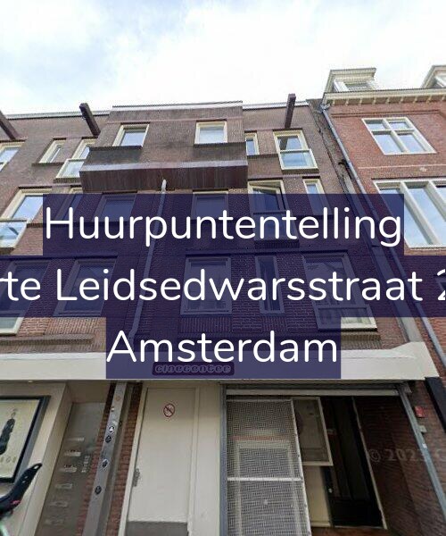 Foto gevel Huurpuntentelling voor Korte Leidsedwarsstraat 2-C, Amsterdam