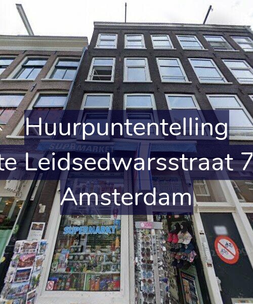 Foto gevel Huurpuntentelling voor Korte Leidsedwarsstraat 76-1, Amsterdam