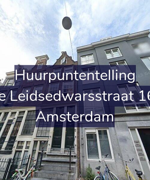 Foto gevel Huurpuntentelling voor Korte Leidsedwarsstraat 165-1, Amsterdam