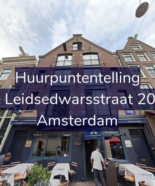 Foto gevel Huurpuntentelling voor Korte Leidsedwarsstraat 203-3B, Amsterdam