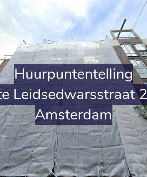 Foto gevel Huurpuntentelling voor Korte Leidsedwarsstraat 27-B, Amsterdam