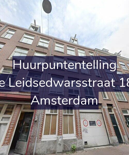 Foto gevel Huurpuntentelling voor Korte Leidsedwarsstraat 185-3, Amsterdam