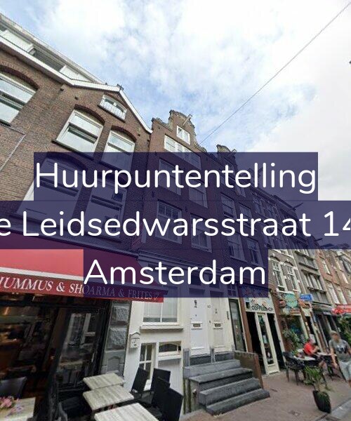 Foto gevel Huurpuntentelling voor Korte Leidsedwarsstraat 143-D, Amsterdam