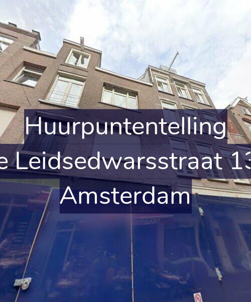 Foto gevel Huurpuntentelling voor Korte Leidsedwarsstraat 133-G, Amsterdam