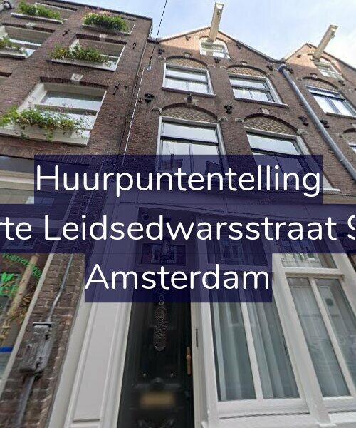 Foto gevel Huurpuntentelling voor Korte Leidsedwarsstraat 9-A, Amsterdam
