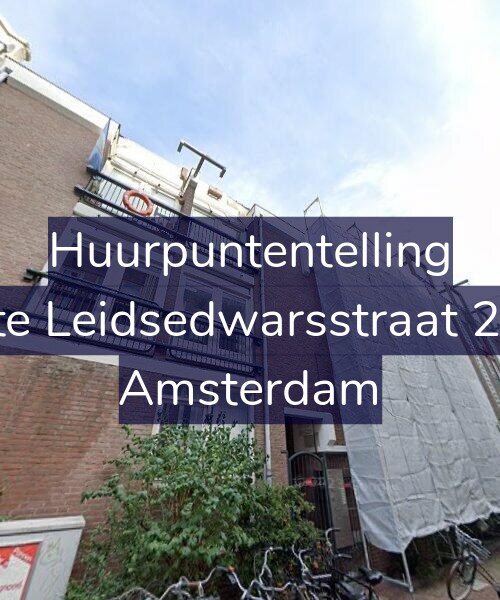 Foto gevel Huurpuntentelling voor Korte Leidsedwarsstraat 23-A, Amsterdam