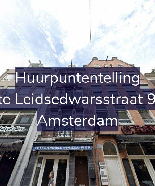 Foto gevel Huurpuntentelling voor Korte Leidsedwarsstraat 99-3, Amsterdam
