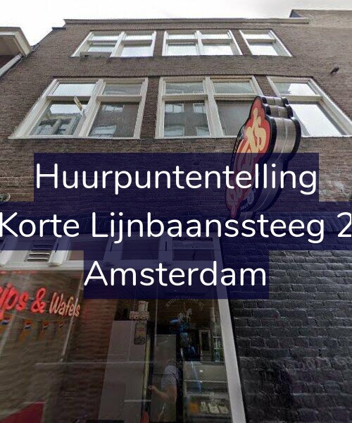 Foto gevel Huurpuntentelling voor Korte Lijnbaanssteeg 2, Amsterdam