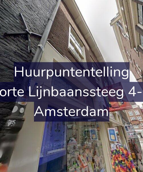 Foto gevel Huurpuntentelling voor Korte Lijnbaanssteeg 4-A, Amsterdam