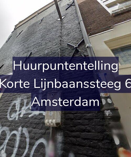 Foto gevel Huurpuntentelling voor Korte Lijnbaanssteeg 6, Amsterdam