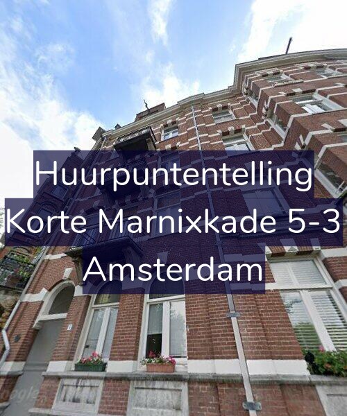 Foto gevel Huurpuntentelling voor Korte Marnixkade 5-3, Amsterdam