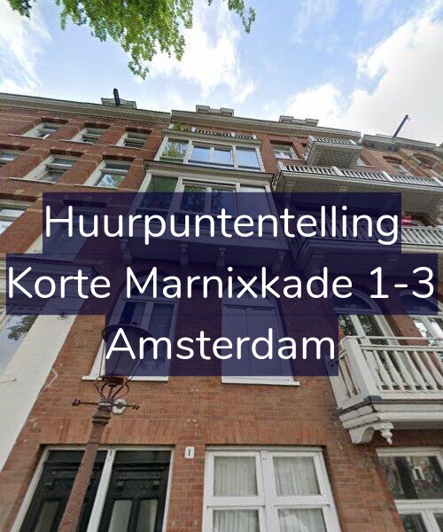Foto gevel Huurpuntentelling voor Korte Marnixkade 1-3, Amsterdam