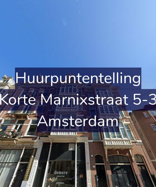 Foto gevel Huurpuntentelling voor Korte Marnixstraat 5-3, Amsterdam