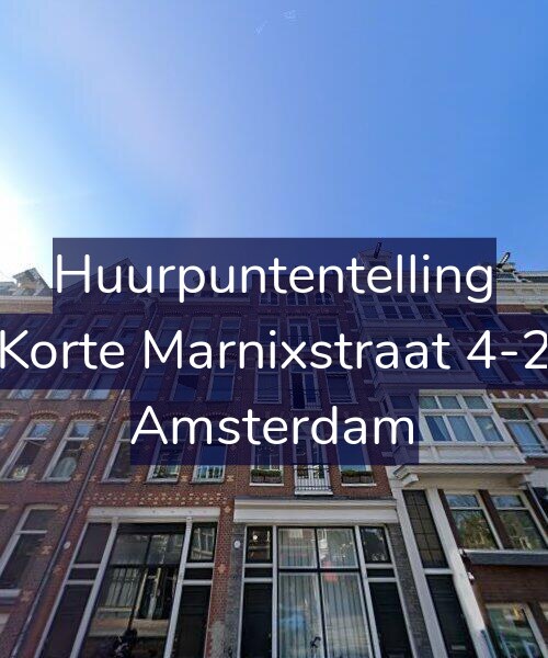 Foto gevel Huurpuntentelling voor Korte Marnixstraat 4-2, Amsterdam