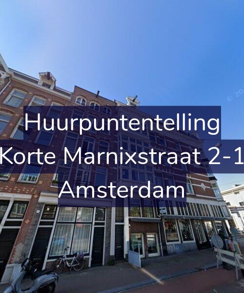 Foto gevel Huurpuntentelling voor Korte Marnixstraat 2-1, Amsterdam