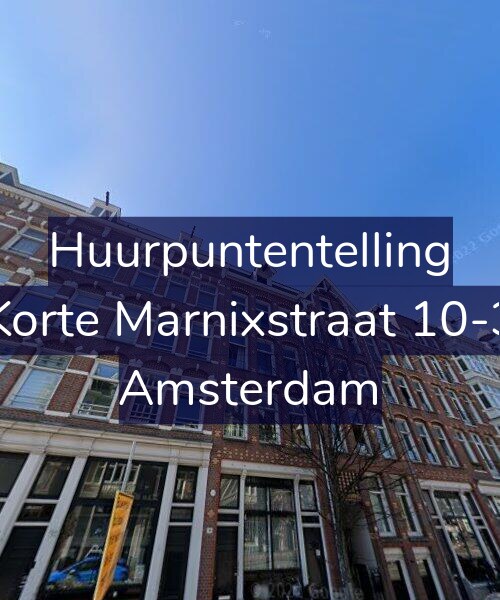 Foto gevel Huurpuntentelling voor Korte Marnixstraat 10-3, Amsterdam