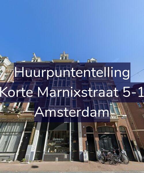 Foto gevel Huurpuntentelling voor Korte Marnixstraat 5-1, Amsterdam