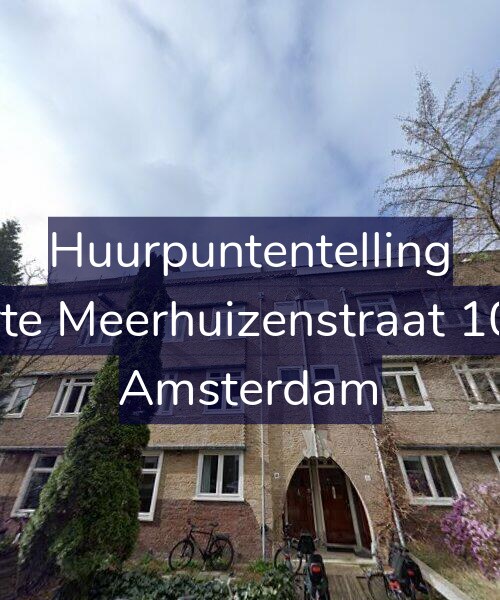 Foto gevel Huurpuntentelling voor Korte Meerhuizenstraat 10-H, Amsterdam