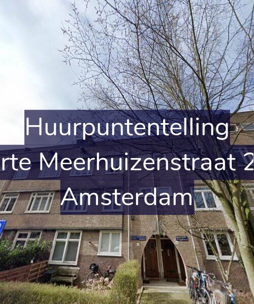 Foto gevel Huurpuntentelling voor Korte Meerhuizenstraat 2-1, Amsterdam
