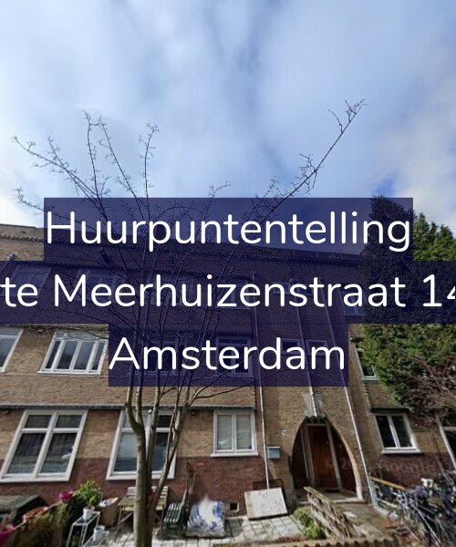 Foto gevel Huurpuntentelling voor Korte Meerhuizenstraat 14-H, Amsterdam