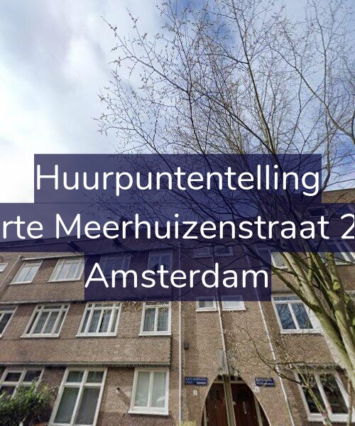 Foto gevel Huurpuntentelling voor Korte Meerhuizenstraat 2-3, Amsterdam