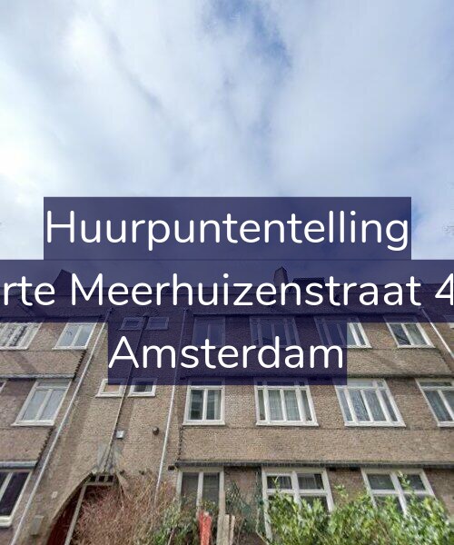 Foto gevel Huurpuntentelling voor Korte Meerhuizenstraat 4-3, Amsterdam