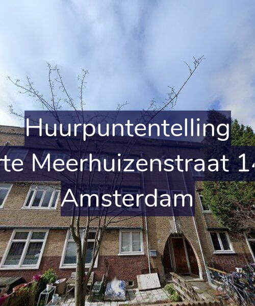 Foto gevel Huurpuntentelling voor Korte Meerhuizenstraat 14-1, Amsterdam