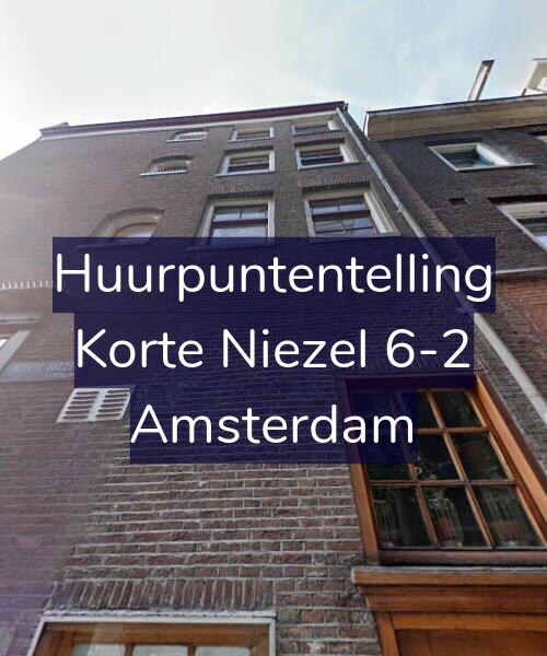 Foto gevel Huurpuntentelling voor Korte Niezel 6-2, Amsterdam