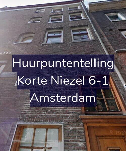 Foto gevel Huurpuntentelling voor Korte Niezel 6-1, Amsterdam
