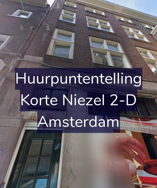 Foto gevel Huurpuntentelling voor Korte Niezel 2-D, Amsterdam