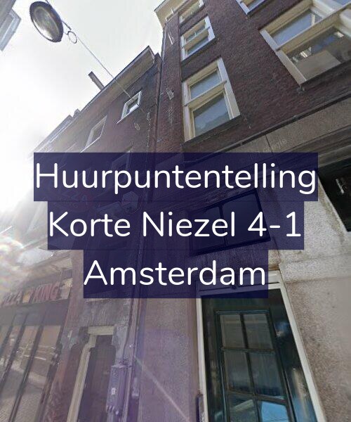 Foto gevel Huurpuntentelling voor Korte Niezel 4-1, Amsterdam