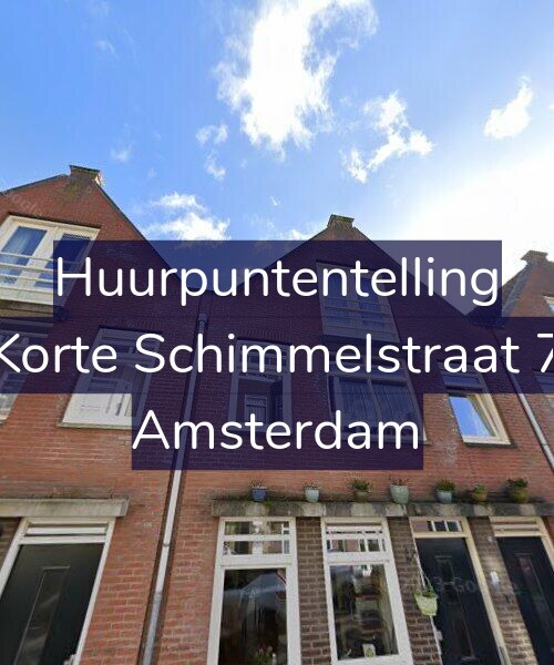 Foto gevel Huurpuntentelling voor Korte Schimmelstraat 7, Amsterdam