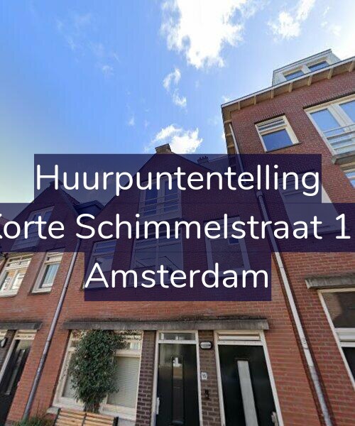 Foto gevel Huurpuntentelling voor Korte Schimmelstraat 15, Amsterdam
