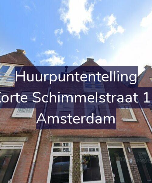 Foto gevel Huurpuntentelling voor Korte Schimmelstraat 13, Amsterdam
