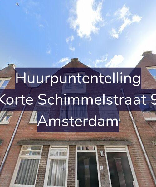 Foto gevel Huurpuntentelling voor Korte Schimmelstraat 9, Amsterdam