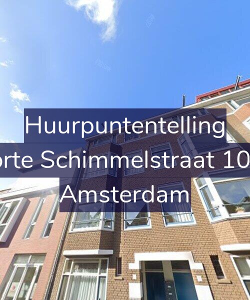 Foto gevel Huurpuntentelling voor Korte Schimmelstraat 10-2, Amsterdam