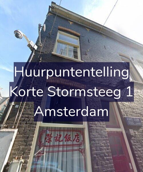 Foto gevel Huurpuntentelling voor Korte Stormsteeg 1, Amsterdam
