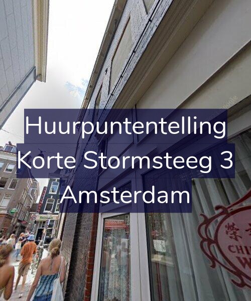 Foto gevel Huurpuntentelling voor Korte Stormsteeg 3, Amsterdam