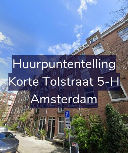 Foto gevel Huurpuntentelling voor Korte Tolstraat 5-H, Amsterdam
